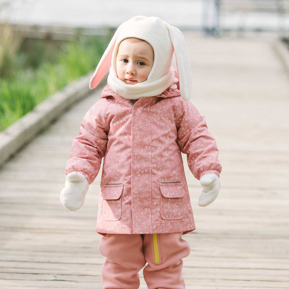 Chapeaux Animaux en Polaire pour Enfants | Lapin Crème