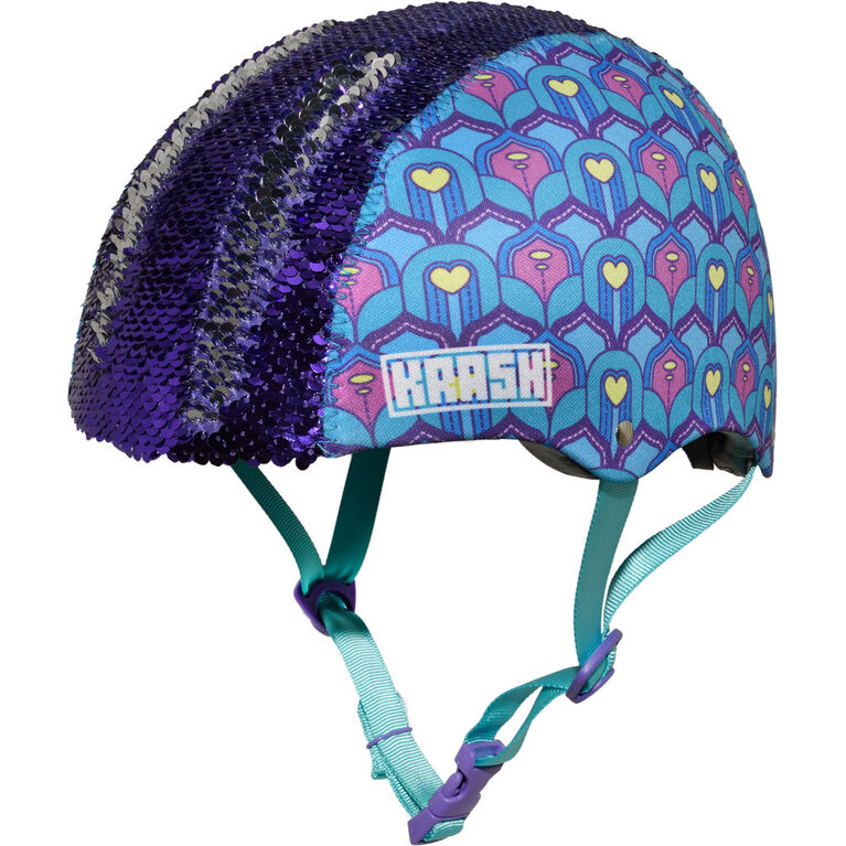 Krash - Youth Feather Flip Multisport Helmet - Blue/Purple (Fits head sizes 54 - 58 cm)