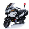 KidsVip 24V Police Motorcycle White - English Edition