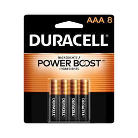 Coppertop Piles AAA Duracell - paquet de 8