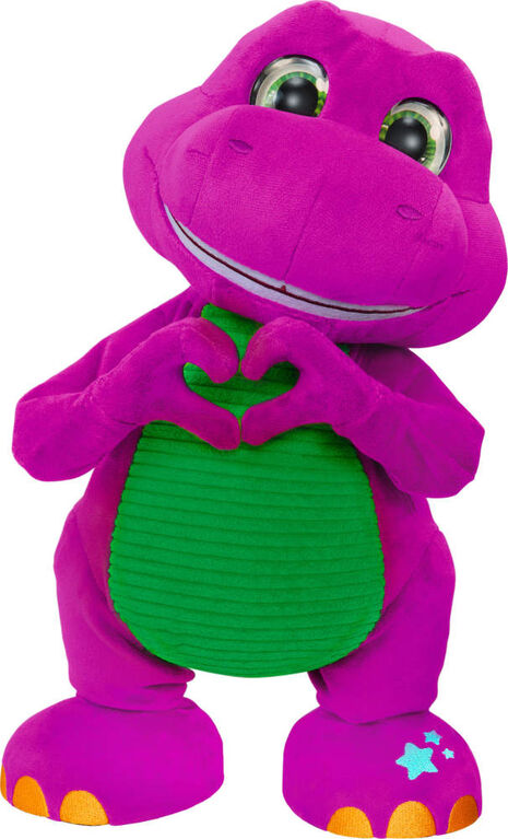 Fisher-Price Barney's World Dance Moves Music Barney Plush, 13-inch Figure, Songs, Sounds, Lights & Soft Texture
