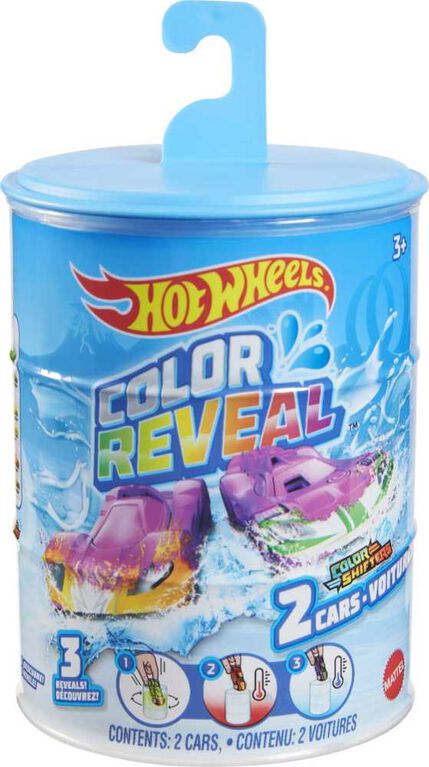 Hot Wheels Color Reveal 2 Pack of Vehicles with Surprise Reveal and Color-Change Feature