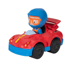 Blippi Mini Vehicle - Race Car - English Edition