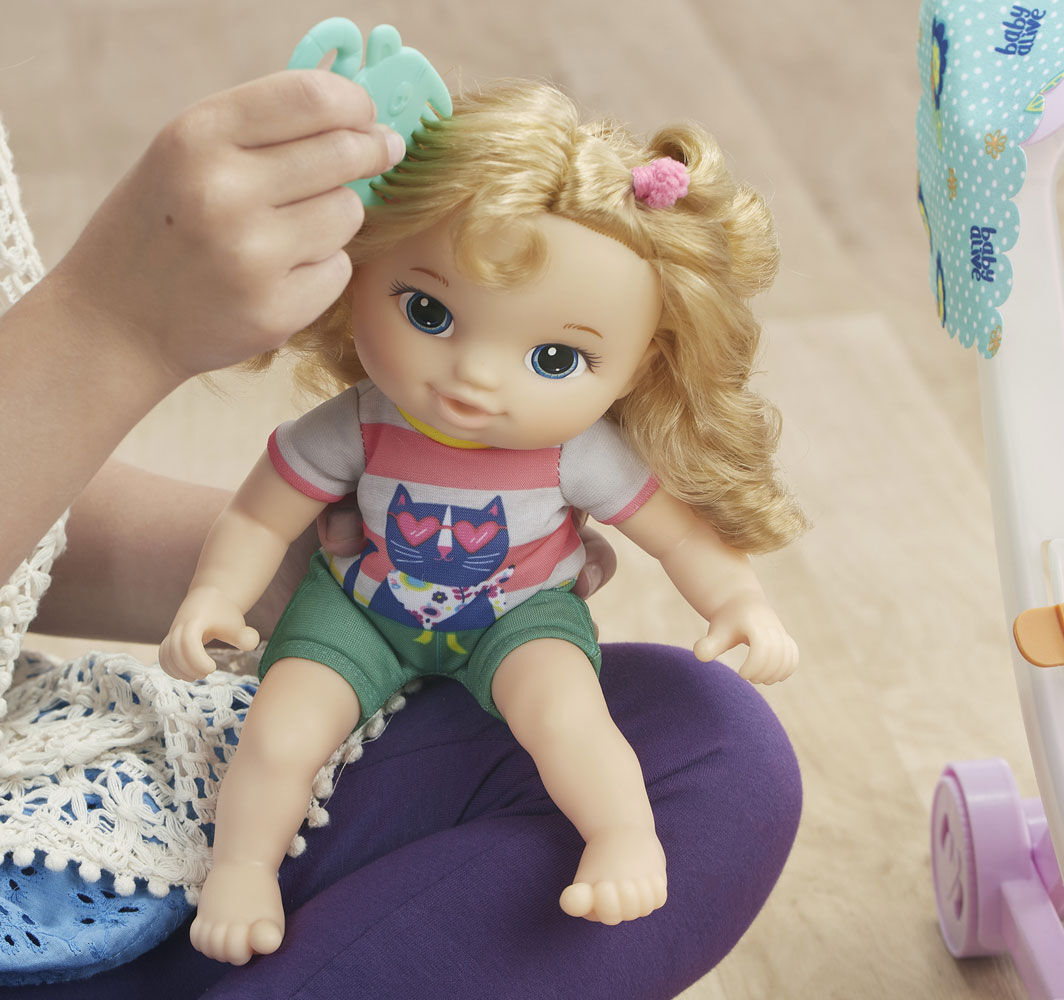baby alive push and kick stroller