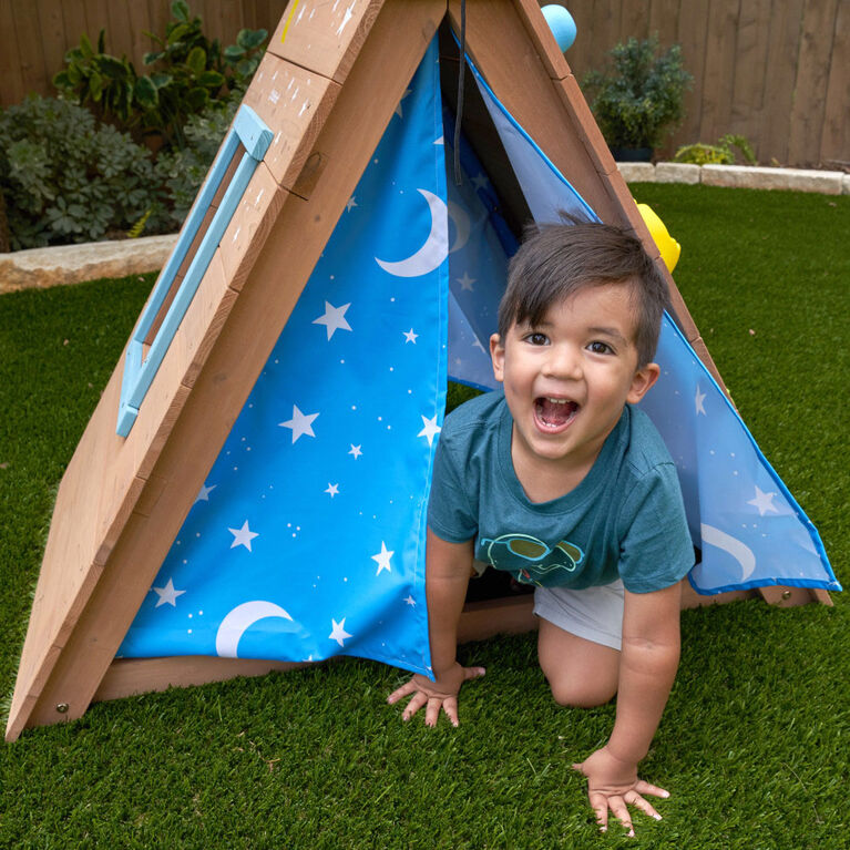 Kidkraft A-Frame Hideaway And Climber - R Exclusive