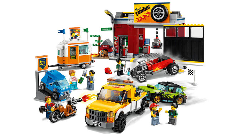 LEGO City Nitro Wheels L'atelier de Tuning 60258 (897 pièces)