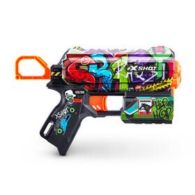 Zuru X-Shot Skins Flux Dart Blaster - Graffiti (8 fl&eacute;chettes)