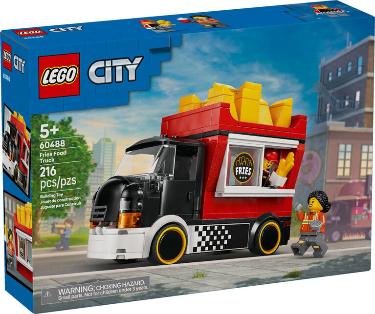LEGO City Fries Food Truck Building Toy for Kids - Pretend Play Set for Boys & Girls, Ages 5+ - 60488