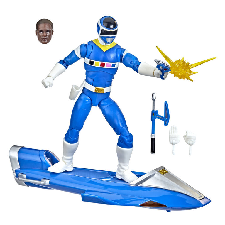 Power Rangers Lightning Collection In Space Blue Ranger  and  Galaxy Glider 6-Inch Premium Collectible Action Figure