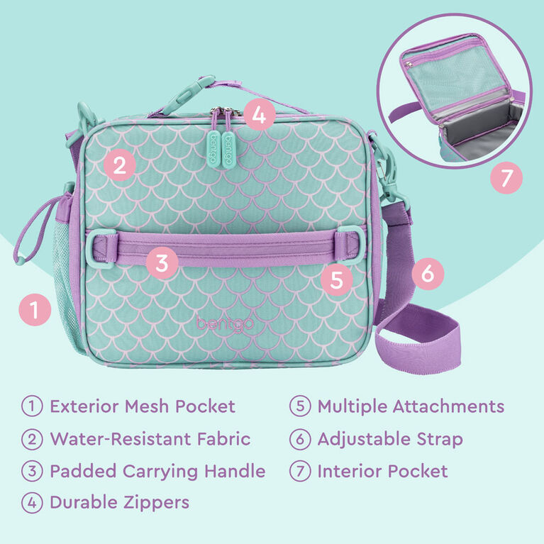 Bentgo Kids Print Lunch Bag Mermaid Scale