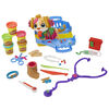 Play-Doh, Coffret Le cabinet vétérinaire avec chien, mallette avec rangement, 10 outils et 5 pots de pâte à modeler atoxique
