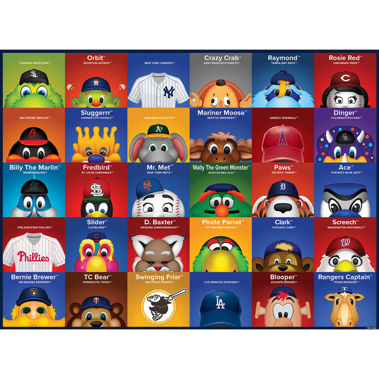 Masterpieces Puzzle Company MLB Mascots casse-tête de 100 pièces - Édition anglaise