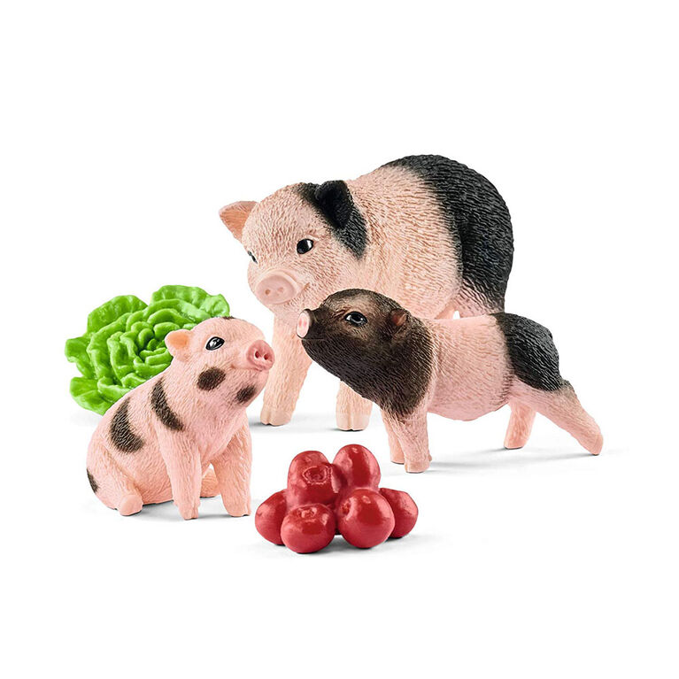 Mère de porc miniature et porcelets Schleich