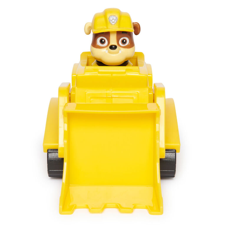 PAW Patrol, Rubble's Bulldozer, Toy Vehicle with Collectible Action Figure, Sustainably Minded Kids Toys