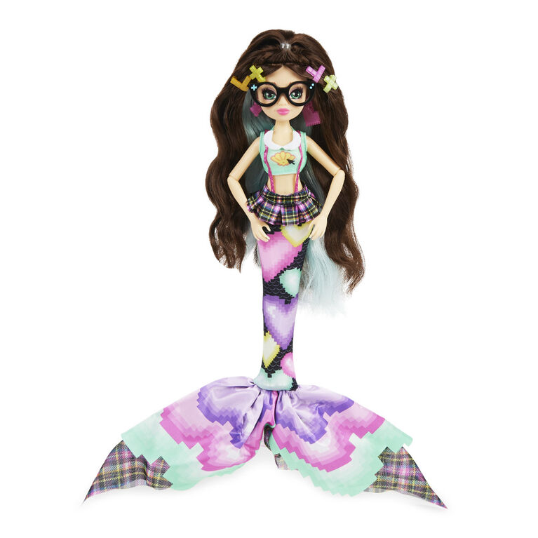Mermaid High, Spring Break Raynea Mermaid Doll and Accessories with Removable Tail and Color Change Hair Streak