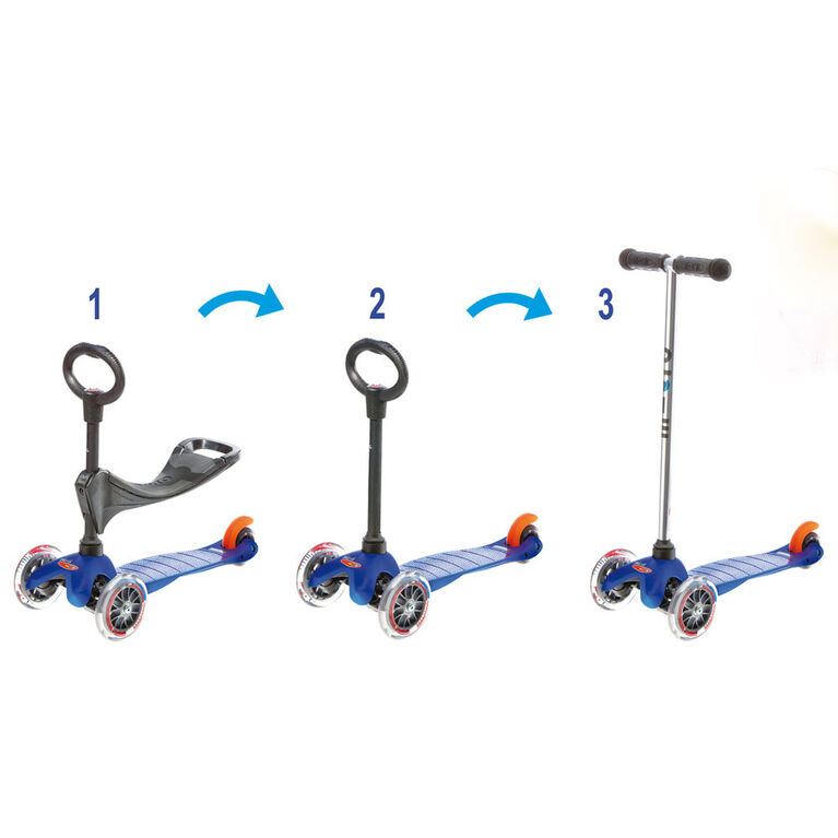 Micro Scooters -  Mini Micro 3-In-1 Classic Kickboard Blue