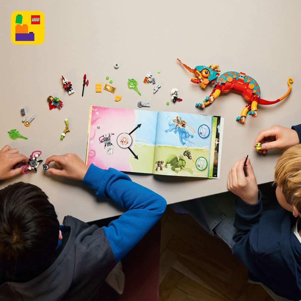 LEGO DREAMZzz Mateo's Fire Chameleon Building Toy for Kids - Gift for Boys & Girls, Ages 7+ - 71492