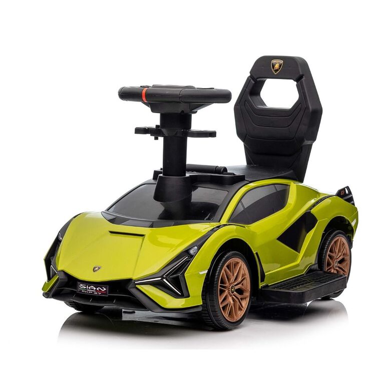 KidsVip Lamborghini Sian Pushcar / Stroller- Green - English Edition