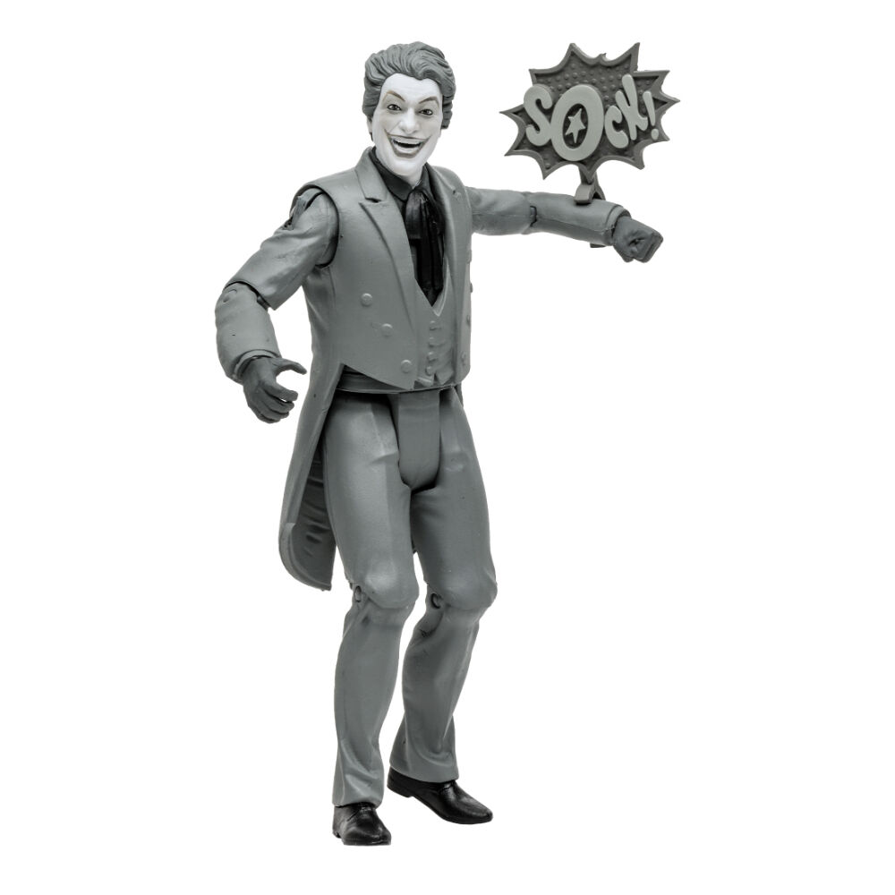 DC Retro 6" Wave 4 Batman 66 - The Joker (Black and White TV Variant) - R Exclusive