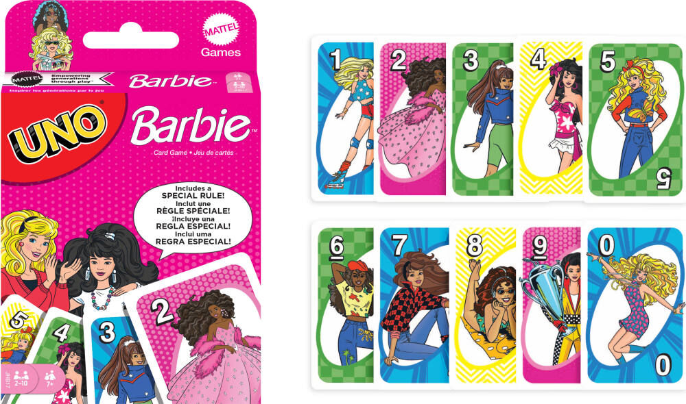 UNO Barbie Card Game for Kids & Family Night