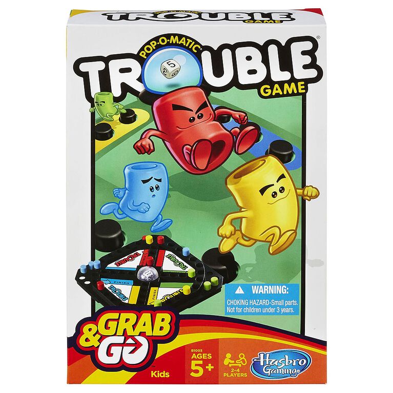 Hasbro Gaming - Pop-O-Matic Trouble Grab & Go Game