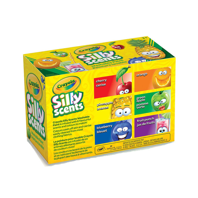 Crayola Silly Scents Washable Kids' Paint, 6 ct