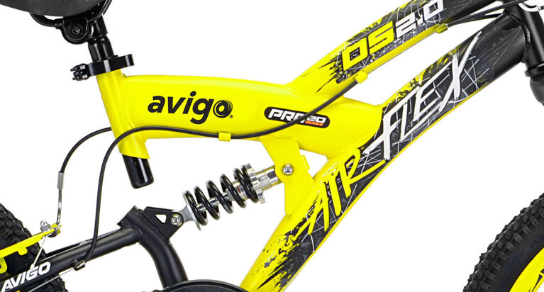 avigo air flex dual suspension bike 24