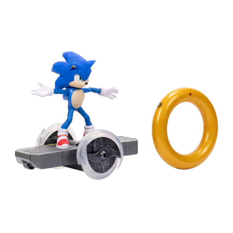 Sonic, Film Sonic le Hérisson 2, véhicule télécommandée, anneau d'or, mode turbo