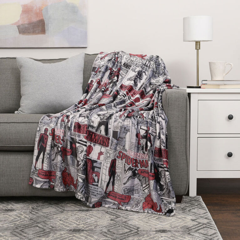 Marvel Spider-Man Plush Throw, 50" x 60"