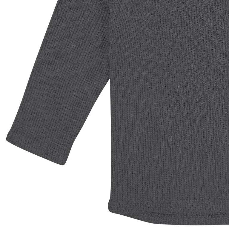 Gerber Childrenswear - Ensemble 2 pièces avec sweat à capuche et pantalon de jogging en tricot gaufré Gris pour tout-petits garçons 4T
