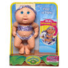 Cabbage Patch Kids Deluxe Tiny Newborn (Splash 'n Float) - Splash 'n Float Zebra Swimsuit Blue Eyes