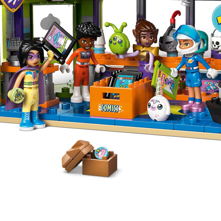 LEGO Friends Comic Book & Game Store Building Toy for Girls, Boys, & Kids, Ages 9+ - 42674
