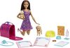 Barbie Doll and Accessories Pup Adoption Playset with Doll, 2 Puppies and Color-Change