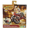 Indiana Jones Worlds of Adventure Helena Shaw with Motorcycle, 2.5 Inch Action Figure & Vehicle Set, Indiana Jones Toys