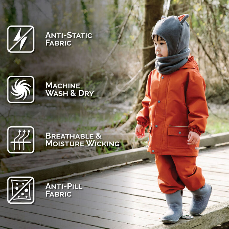 Chapeaux Animaux en Polaire pour Enfants | Renard Gris