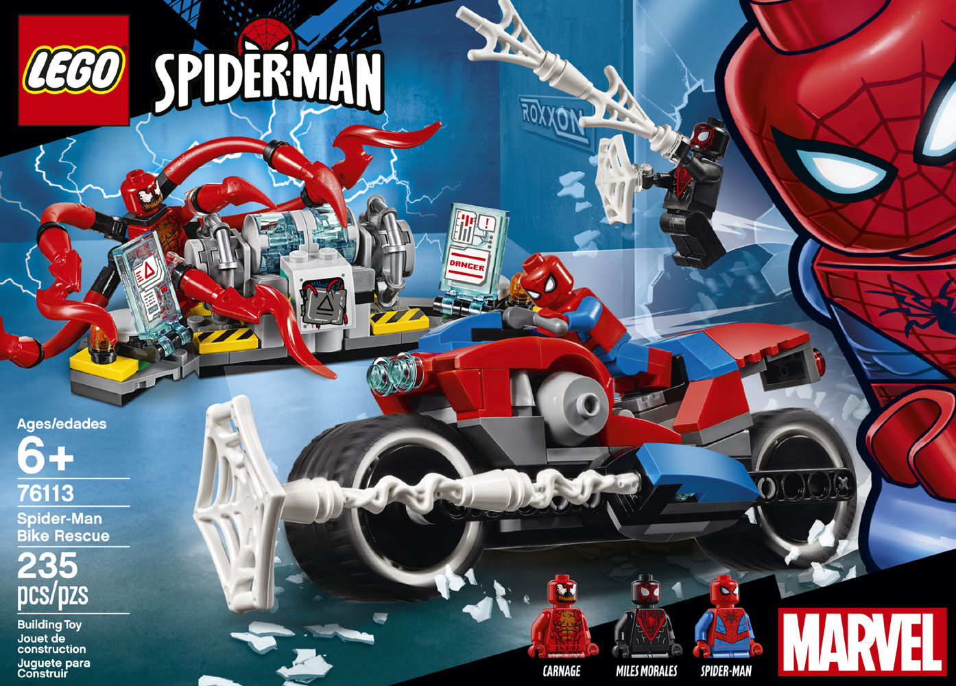 spider man bike rescue lego