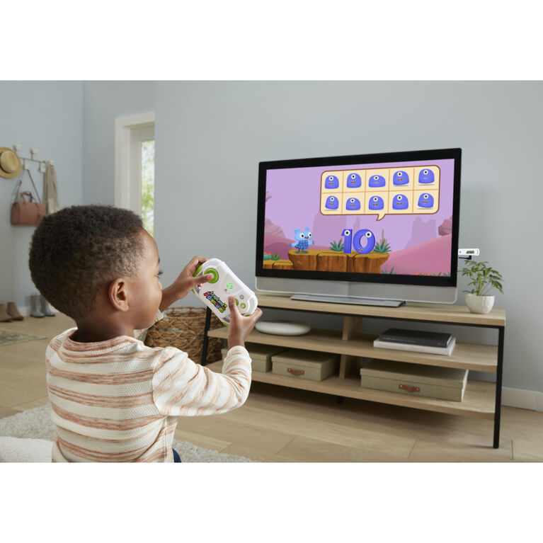 LeapFrog L'aventure LeapLand- Edition française, Jeu vidéo d'apprentissage pour téléviseur, contrôleur sans fil avec clé de jeu HDMI brancher