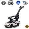 KidsVip Lamborghini Sian Pushcar / Stroller- White - English Edition