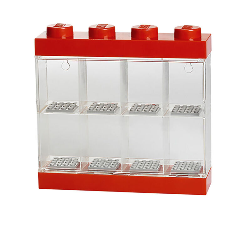 Présentoir de figurines LEGO 8 rouge