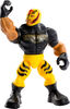 WWE Knuckle Crunchers Rey Mysterio Action Figure & Accessories, Bone-Crunching Movement, 3.25-inch