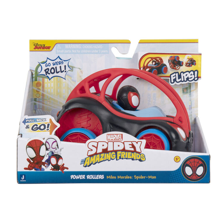 Power Rollers (Spidey) de Marvel's Spidey et Ses Incroyables Amis - Voiture  de 15 cm Qui Recule