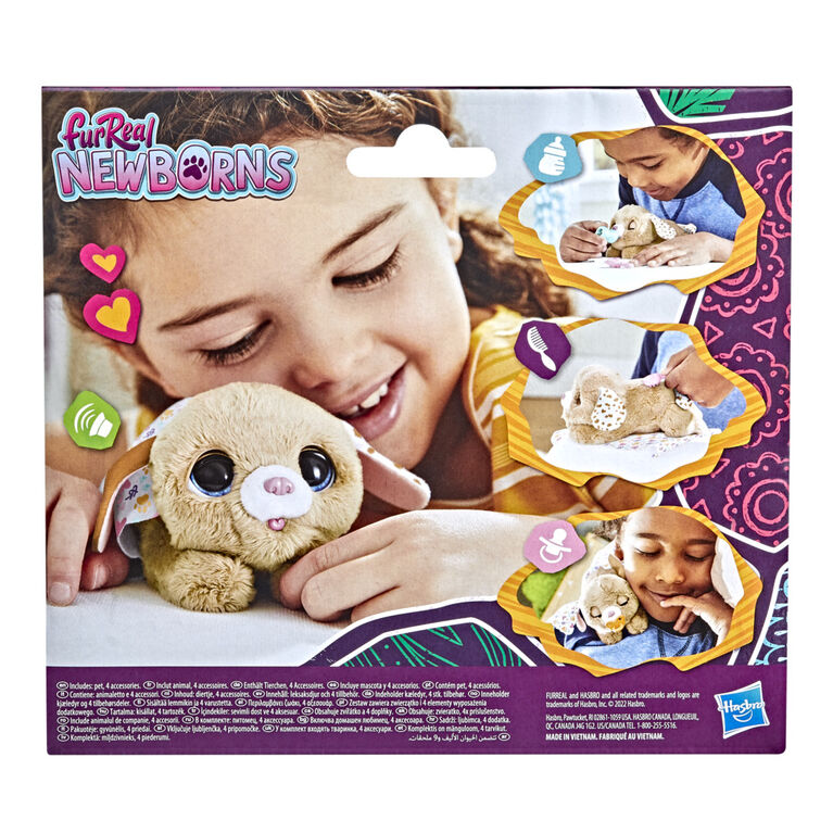 furReal Newborns, Chiot, peluche animatronique interactive, animal électronique