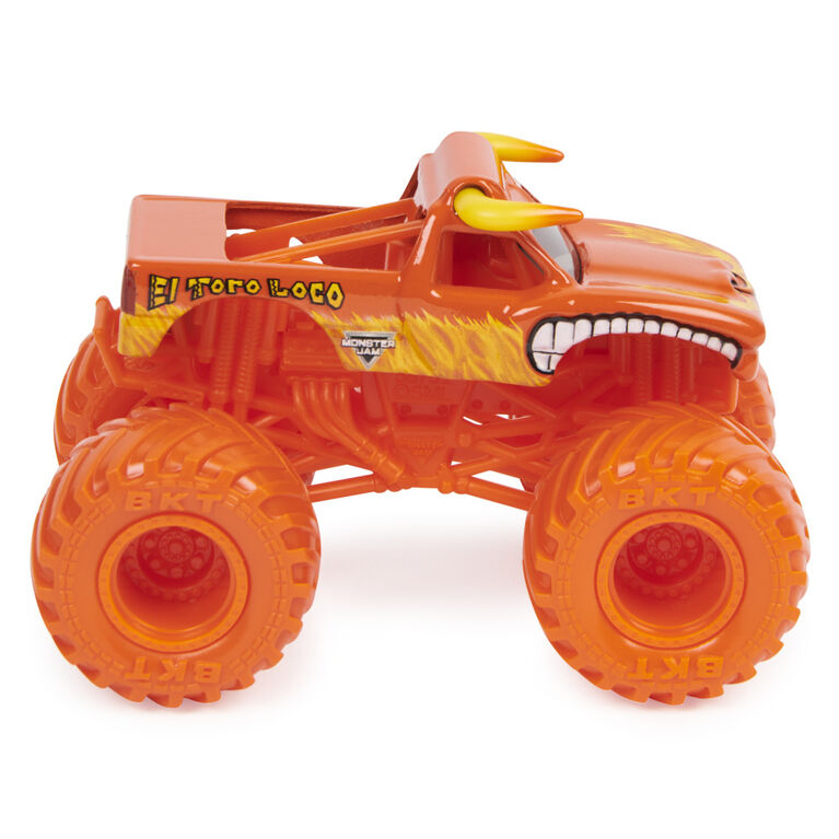 Monster Jam, Official El Toro Loco Truck, Die-Cast Vehicle, 1:64 Scale