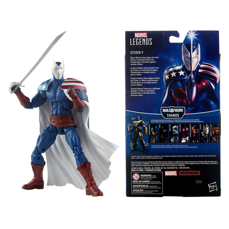 Série Marvel Legends, figurine de collection Citizen V de 15 cm.