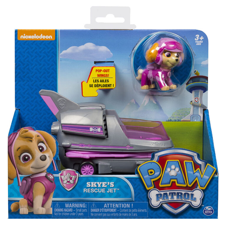 Pat Patrouille Jet To The Rescue Skye's Rescue Jet avec ailes déployables Pat' Patrouille | Toys R Us Canada