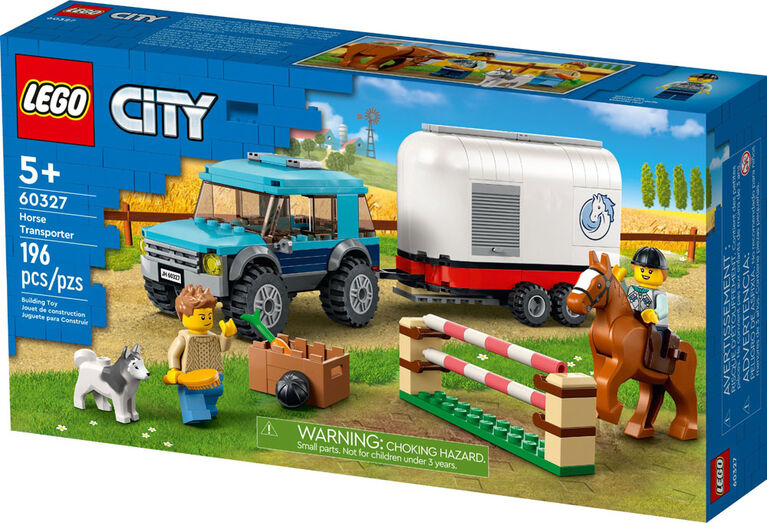 LEGO City Le transport du cheval 60327 Ensemble de construction (196  pièces)