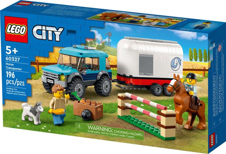 LEGO City Le transport du cheval 60327 Ensemble de construction (196 pièces)