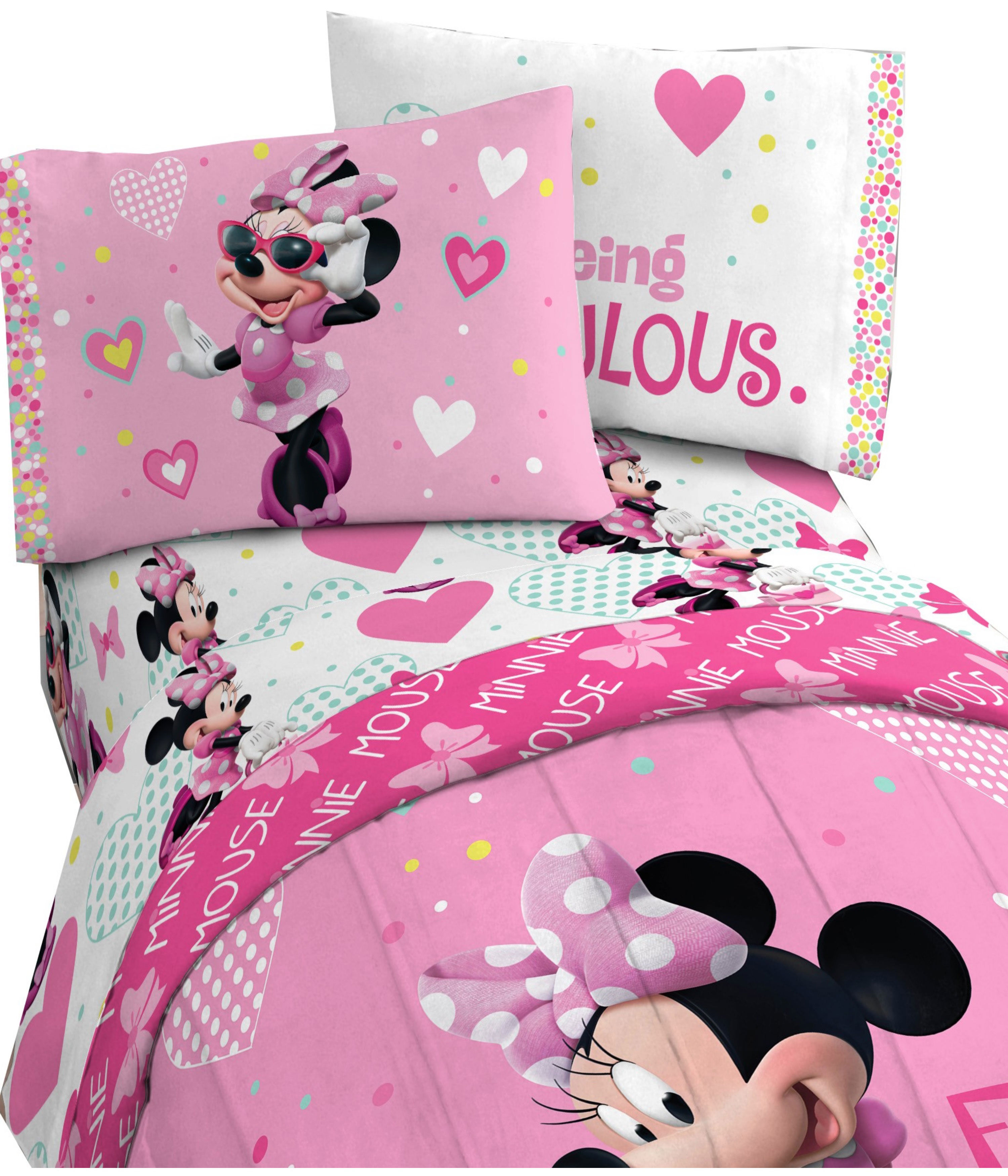 Minnie mouse twin sheets top