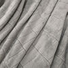 Recycled Cozy Textured Throw, Grey 50" x 60"