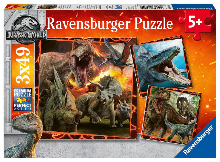Ravensburger - Jurassic World: Instinct de chasseur casse-têtes 3x49pc